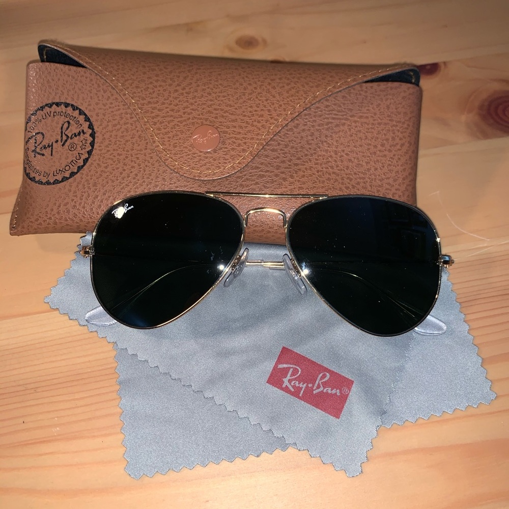 Ray Ban Gold SMALL Aviator Sunglasses
